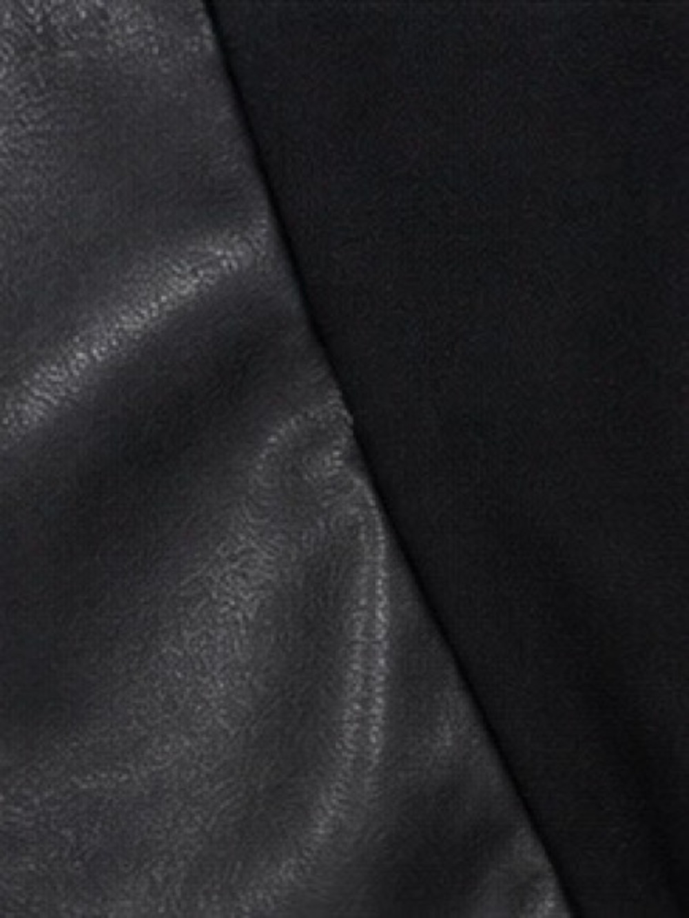 Ellen Tracy Black Faux Leather Ponte Panel Skinny Pants Size Medium - Picture 4 of 7